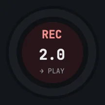 The ring while it records.