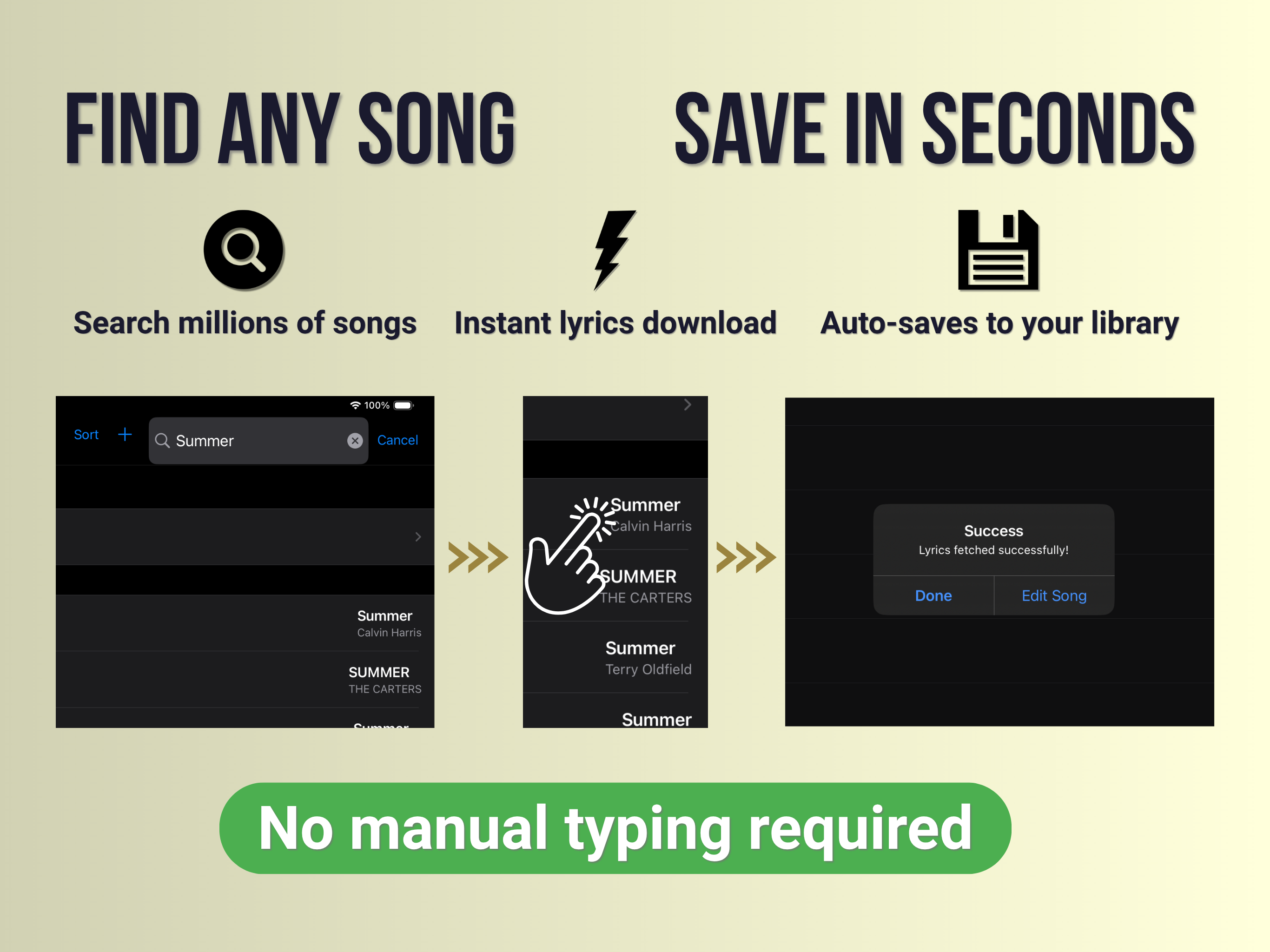 GigScroll - Song library