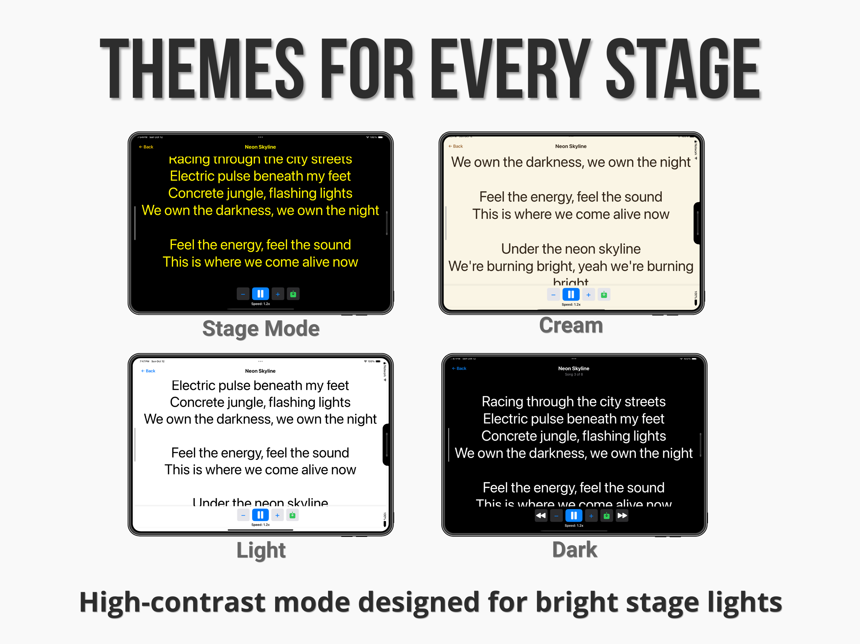 GigScroll - Setlist management